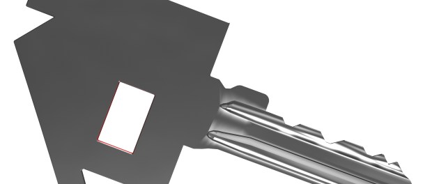 Key With House Shows Home Security Or Protection