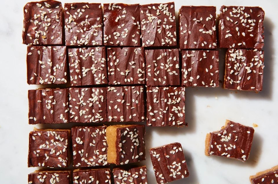 Tahini Chocolate Bars: Recipe and Photo by Charlotte Rutledge